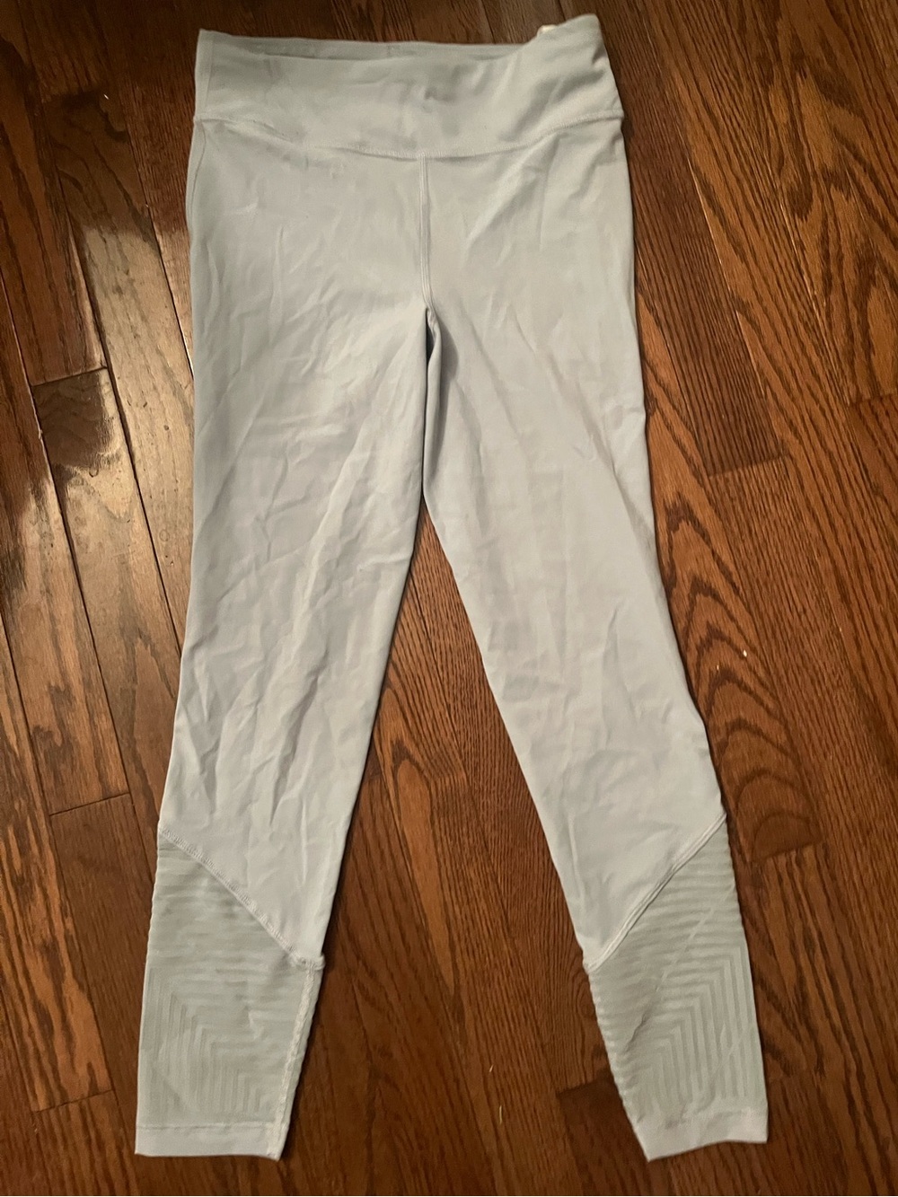 Like new Athleta Girl light blue High Rise Flocked Chit Chat Tight size XL/14
